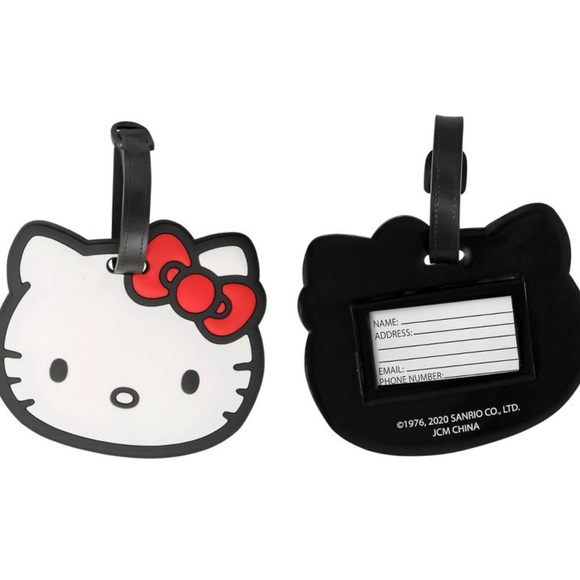 ‼️SOLD‼️NWT Sanrio Hello Kitty Rubber Luggage Tag Set - Picture 4 of 4